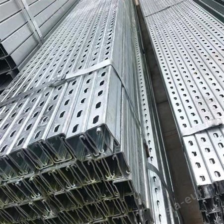 锌镁铝光伏支架 太阳能光伏 抗震C型钢加工 庞大 强度高耐腐蚀